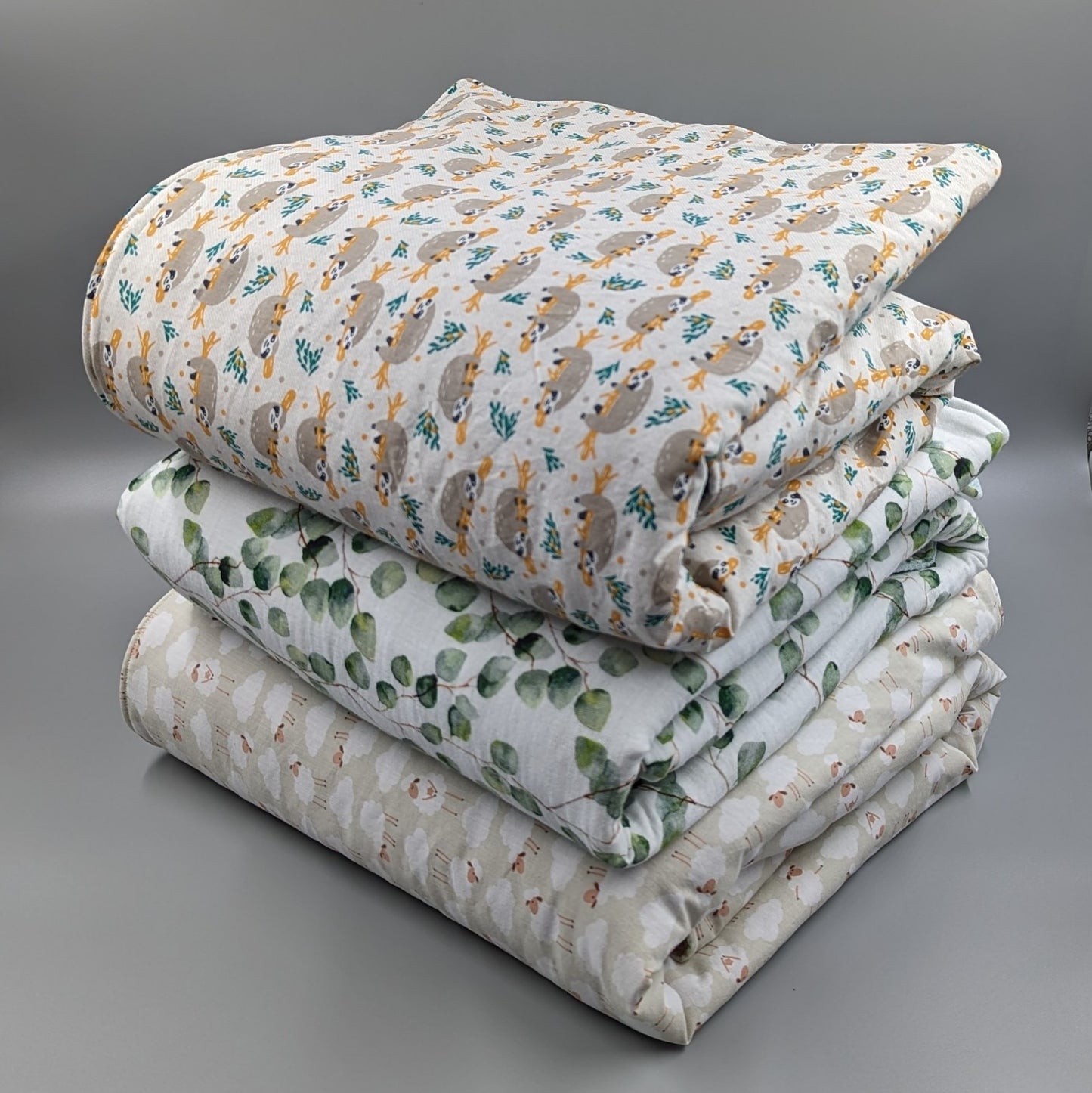 LETZTE CHANCE Babydecke, Eukalyptus, 95 x 95 cm