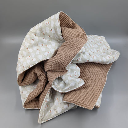 LETZTE CHANCE Babydecke, Schäfchen, 100 x 100 cm