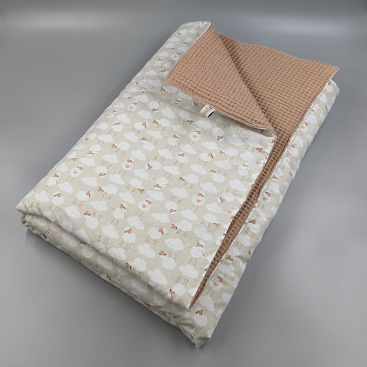 LETZTE CHANCE Babydecke, Schäfchen, 100 x 100 cm